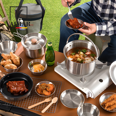 캠핑 모험을 위한 필수적인 에이치몰 캠핑 코펠 세트