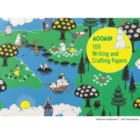 (영문도서) Moomin 100 Writing & Crafting Papers Paperback, Pie International, English, 9784756259097