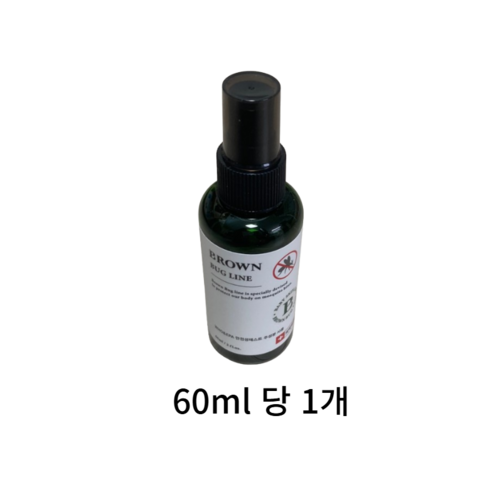 브라운 버그라인 모기벌레기피제, 60ml, 3개