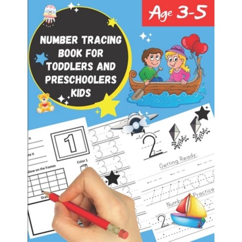 Number tracing Book For Toddlers And Preschoolers Kids Age 3-5: For fun ...
