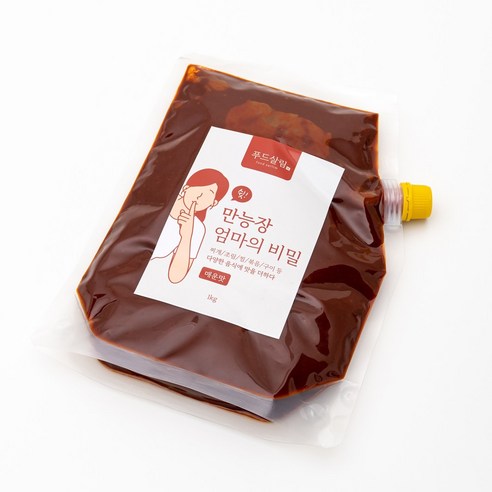 푸드살림 쉿 엄마의 비밀 대용량 만능 양념장 매운맛, 1kg, 1개