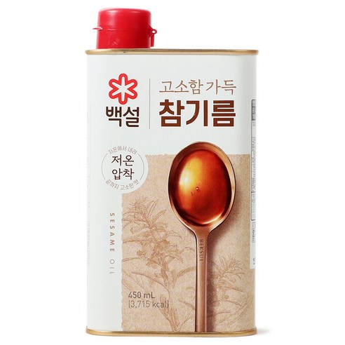 백설 고소함가득 참기름, 450ml, 1개