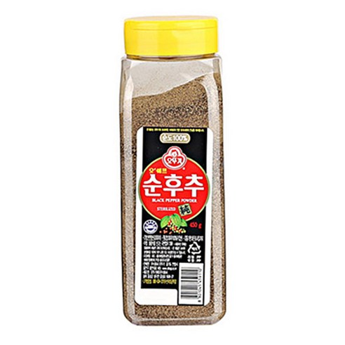 오뚜기 오쉐프순후추450g오뚜기, 450g, 1개 
가루/조미료/오일