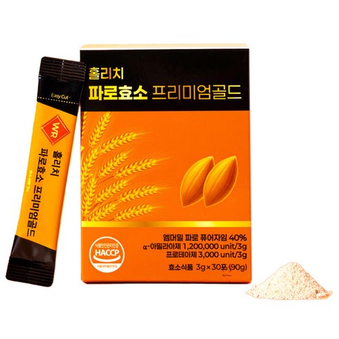 [TTP INC] 이탈리아산 엠머밀 파로원료 홀리치 파로효소 프리미엄골드/아밀라아제 프로테아제 함유 곡물발효식품, 1세트, 270g