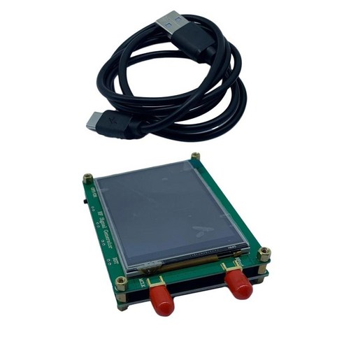 35-4400M / 137.5-4400M RF 신호 발생기 PLL 스윕 주파수 터치, 83x63x15mm, ADF4351 35-4400M, 알루미늄