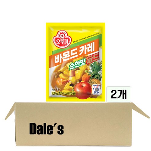 데일즈기획 오뚜기 바몬드 카레 골드 순한맛, 100g, 2개