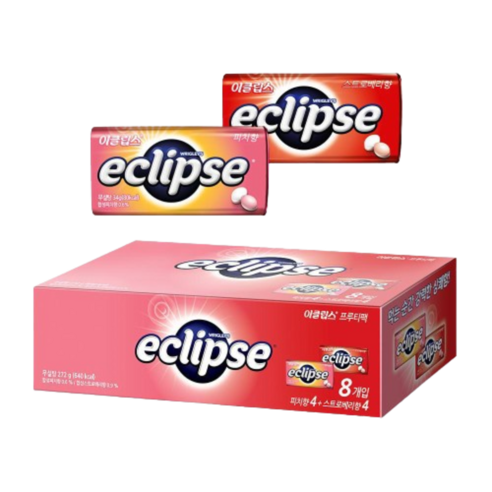 이클립스 프루티팩 피치향 34g x 4p + 스트로베리 34g x 4p, 2세트