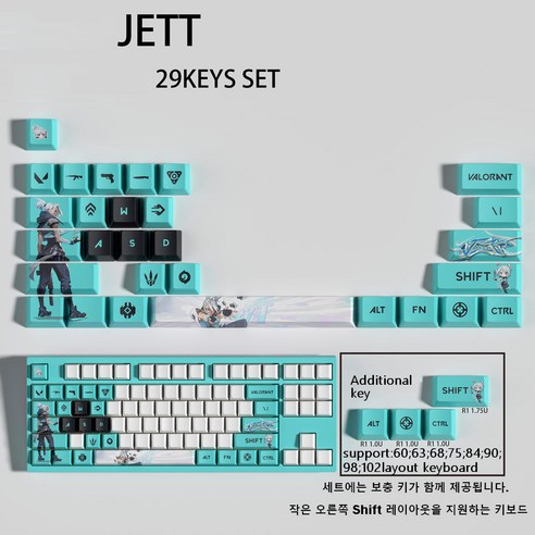 발로란트 스킬 키캡으로 키보드에 개성을 더하고 게임 실력까지 UP!