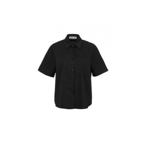 제너럴아이디어 링클프리 돌먼 슬리브 하프 셔츠 블랙 WBD2L03512
