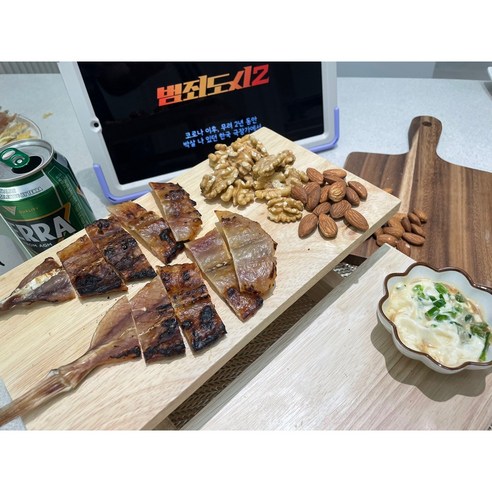 [웅이네] 꼬리아귀포 두꺼운 부드러운 맛있는 대용량 1kg 영업집 혼술 대용량, 1kg 19-22마리, 1개