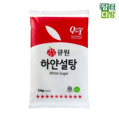 큐원하얀설탕 큐원 하얀설탕 3kg(45861EA), 1, 본상품선택, 3kg