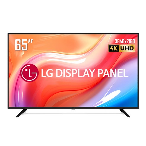 화봄 65인치 TV LG패널 대화면 4K UHD LED TV 극장 선명한 HDR 가정용 사무 회의용 CR650XUHD 기사방문설치, 65인치 벽걸이 (상하좌우) 기사방문설치