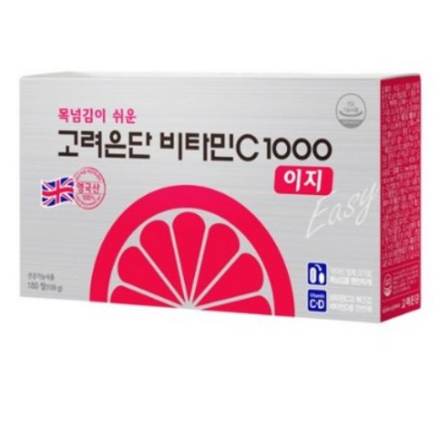 고려은단 비타민C1000 이지 + 비타민D, 180정, 3개