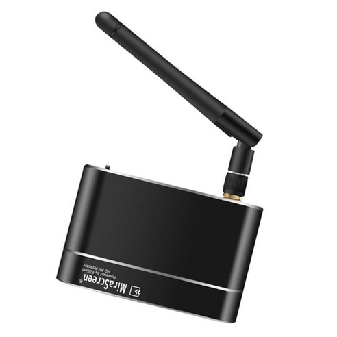 HDMI WiFi 디스플레이 동글 어댑터 수신기 화면 공유 HD 1080P 전화 PC에서 TV 모니터 프로젝터로 전송, 약 8.1x5.3x1.6cm, 검은 색, 플라스틱