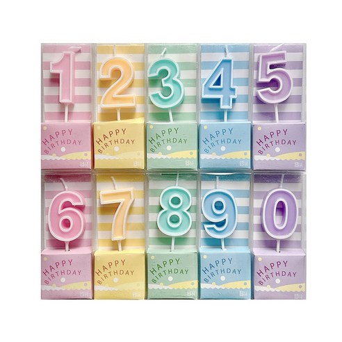 캔디파스텔 숫자초로 평범한 케이크를 특별하게!