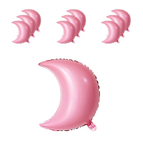 파티복닷컴 모양풍선 10개입, 125.달 핑크