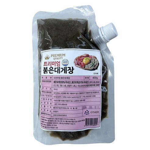 힘찬푸드 국산 붉은대게장 가니미소 400g, 1개