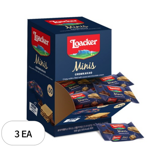 로아커 웨하스 미니스 디스펜서 크림카카오 50p