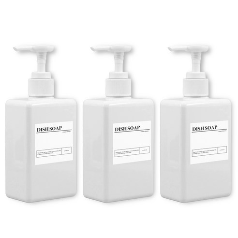 뉴앤룩 PETG소재 욕실디스펜서 4color, 화이트, 3개, 280ml