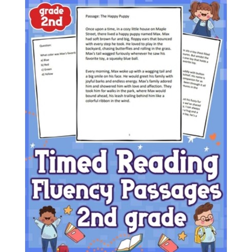 (영문도서) Timed Reading Fluency Passages 2nd Grade: Enhance 2nd-grade reading skills with timed fluency... Paperback, Independently Published, English, 9798883863508