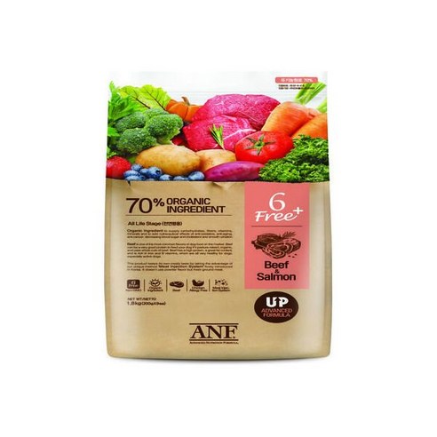 ANF 식스프리 플러스 6freeplus 소고기 연어 강아지 사료 1.8kg, 1개