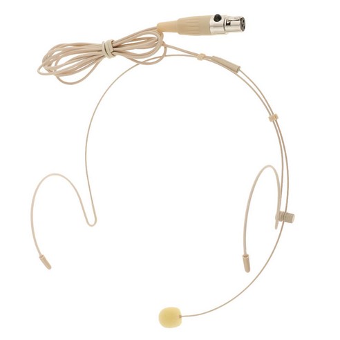 직업적인 귀 걸이에 의하여 타전되는 Headworn 마이크 3Pin 4Pin 3.5mm 피부색, 베이지, 플라스틱