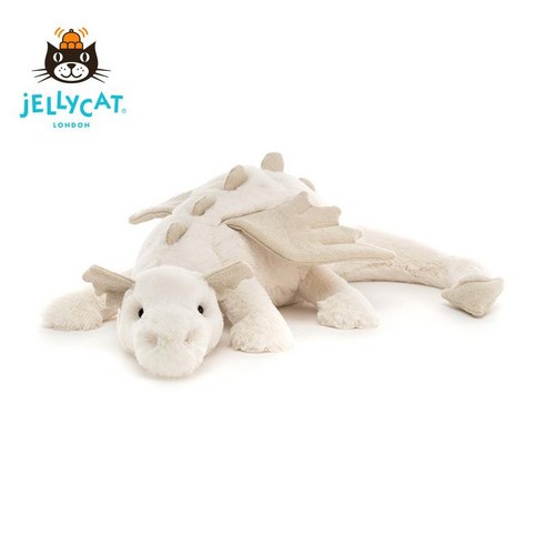 Jellycat 젤리캣 스노우 화이트 드래곤 용띠 애착 인형, 26