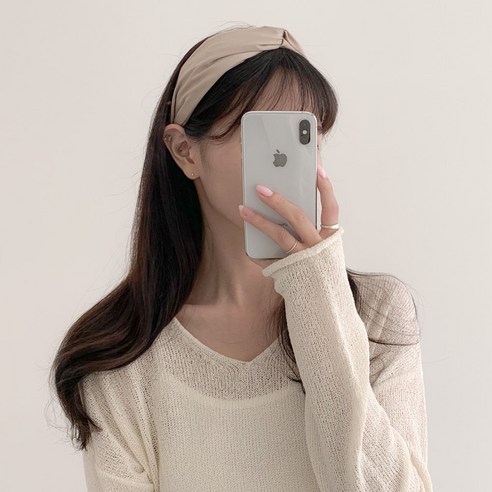 블루씨티 꼬임 실크 와이드 새틴 헤어밴드 머리띠