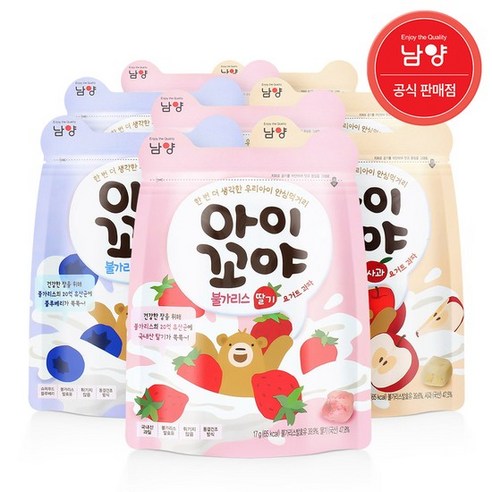 아이꼬야 불가리스 요거트 과자 17 g, 8개, 17g, 블루베리