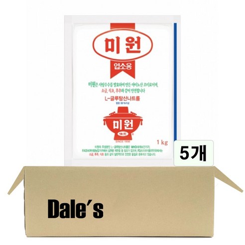 데일즈기획 대상 미원, 1kg, 5개