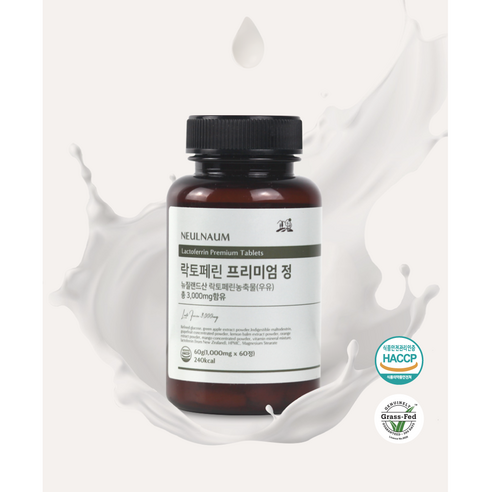 늘나음 락토페린 프리미엄 정 3000mg 60정 x 6개(12개월분), 6개, 60g