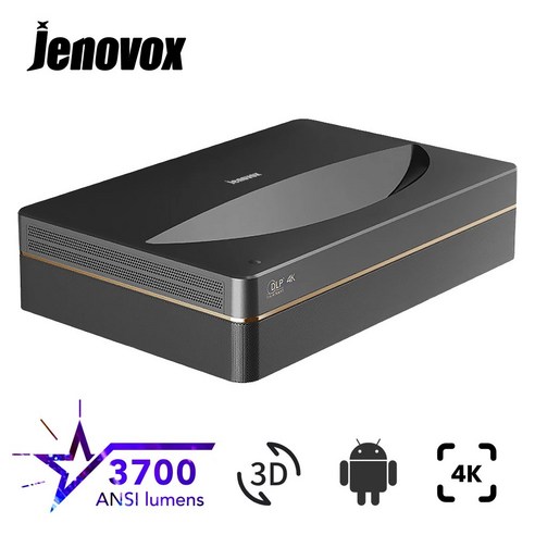 Jenovox B7U Pro 초단초점 빔프로젝터 4K 가정용 스마트빔 3700ANSI 안드로이드 빔프로젝트 MEMC HDR10 한글지원, 1.B7U Pro