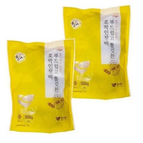 창억 부드럽고 쫄깃한 호박인절미 (냉동), 6팩, 500g