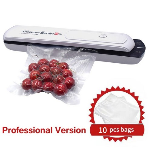 진공 식품 실러 포장 기계 220V 가정용 필름 포장기, professional10bags_미국 플러그