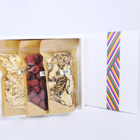 당귀 대추 황기 뿌리 약초 한약재 혼합 선물세트, 1개, 300g