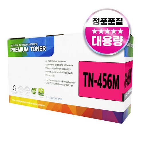 브라더 TN-456 HL-L8360CDW HL-L8260CDN MFC-L8900CDW MFC-L8690CDW, 1개, 빨강