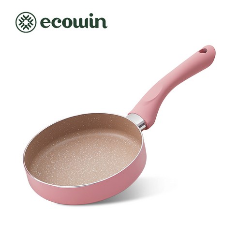 Ecowin 핑크 후라이팬 마카롱 프라이팬 인덕션 IH 16 cm, 4개, 16cm