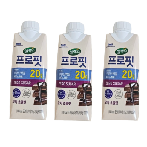 셀렉스 프로핏 우유단백질 모카 초콜릿, 250ml, 18개