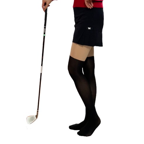 노픈 여성 골프 스타킹 투톤 편한 팬티 페이크 니삭스