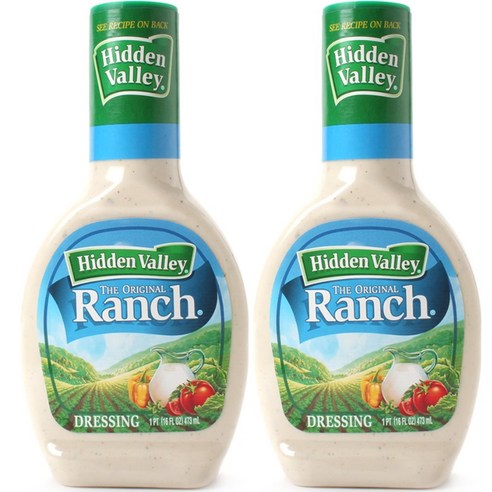 히든밸리 디 오리지널 랜치 드레싱, 473ml, 2개