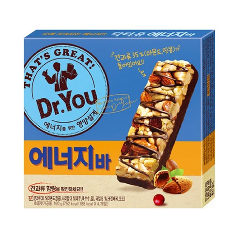 오리온 닥터유 에너지바, 40g, 76개