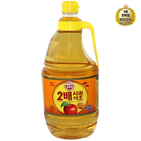 오뚜기 골드마요네스 스파우트팩, 3.2kg, 1개 장/소스/드레싱/식초 12 오뚜기 2배 사과식초, 1.8L, 2개