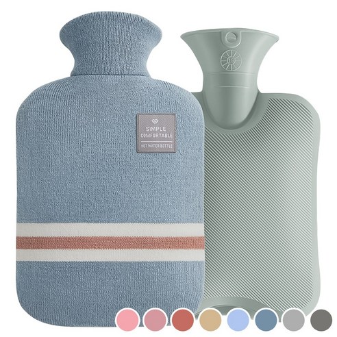 따스한 온기로 전하는 포근한 위로, 아뜰라임 보온 물주머니 핫팩 & 찜질팩 커버 세트 보온물주머니