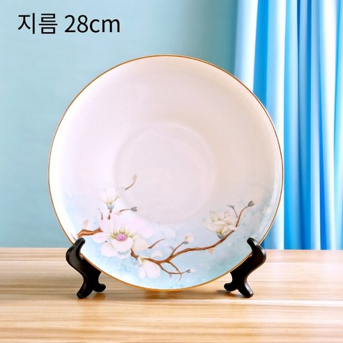 새로운 중국 세라믹 가정용 쌀 그릇 국수 그릇 높은 색상 가치 큰 그릇 수프 그릇 단일 럭셔리 식기 식사 그릇 높은 등급, 11 인치 고대 운율 수프 플레이트 (Shengshi