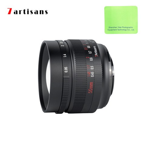 7artisans MF 50mm F0.95 APS-C 렌즈 소니/후지/캐논/니콘/M43용, 후지 FX용