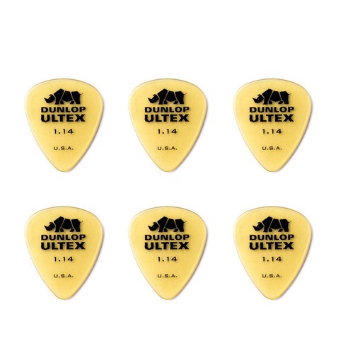 지엠뮤직_세트(6)던롭피크421R1.14 ULTEX STD 1.14mm 울텍스 스탠다드 Dunlop PICK (No.18세트), 단품