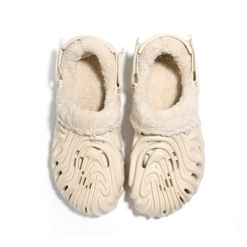 따뜻함과 편안함을兼ねる 세련된 하이로더 라노크 방한 털슬리퍼 샌들