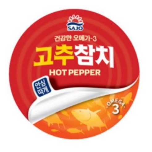 사조 고추참치 안심따개, 135g, 12개