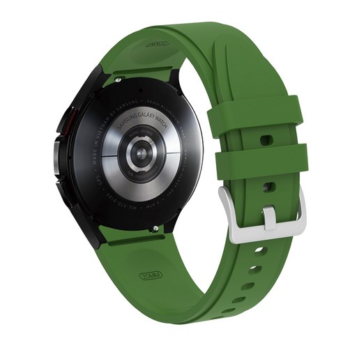 스트랩 삼성 갤럭시 시계 4 40mm 44mm smartwatch 실리콘 릿지 스포츠 correa 팔찌 갤럭시 시계 4 클래식 42mm 46mm 밴드, Light Green, watch 4 classic 46mm