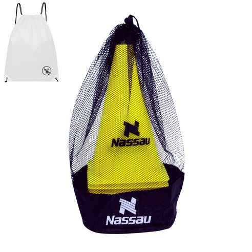 낫소 라바콘 23cm 10개입 가방세트 + PGN짐쌕가방, 옐로우(Yellow), 1개